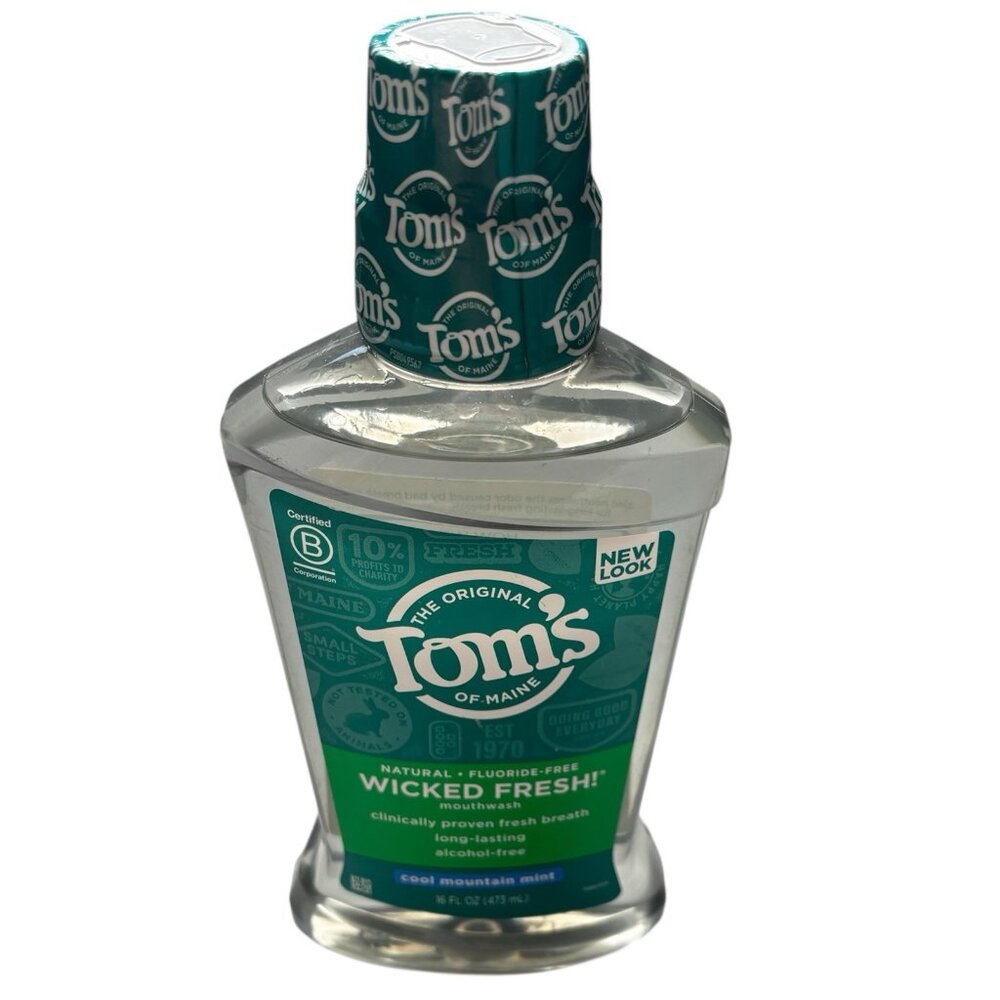 Tom's of Maine Wicked Fresh Fluoride Free Mouthwash Cool Mountain Mint